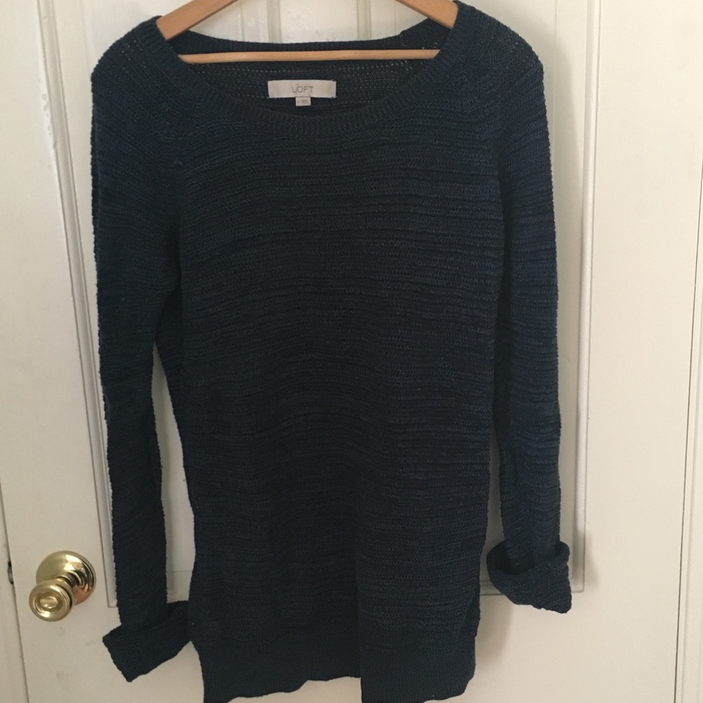 LOFT cozy blue sweater, size M
